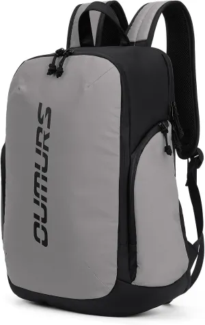 Reflective Backpack 1800D Water-resistant Oxford Cloth Backpack Laptop Backpack for Motorcycle, Travel, Cycling, Work, Sport, Hiking, Gym, Black