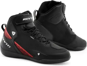 REV'IT! Men's G-Force 2 H2O Urban Sport Motorcycle Shoes (Black/Neon Red - 47)