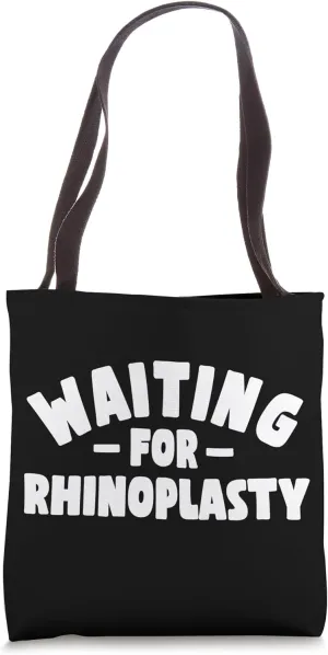 Rhinoplasty Surgery Patient Cosmetic Nasal Recovery Nose Job Tote Bag