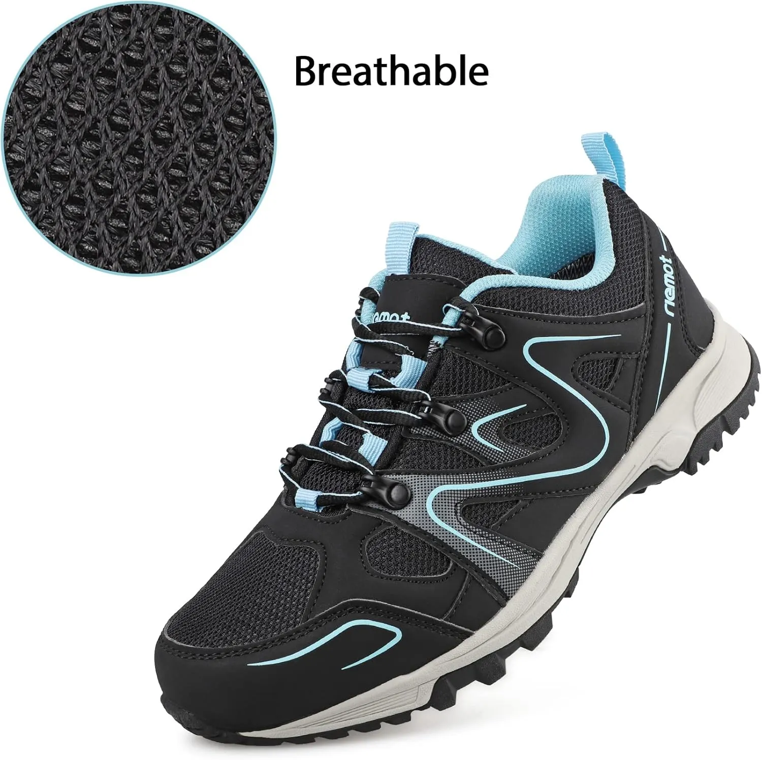 riemot Unisex's Trekking Hiking Shoes for Women