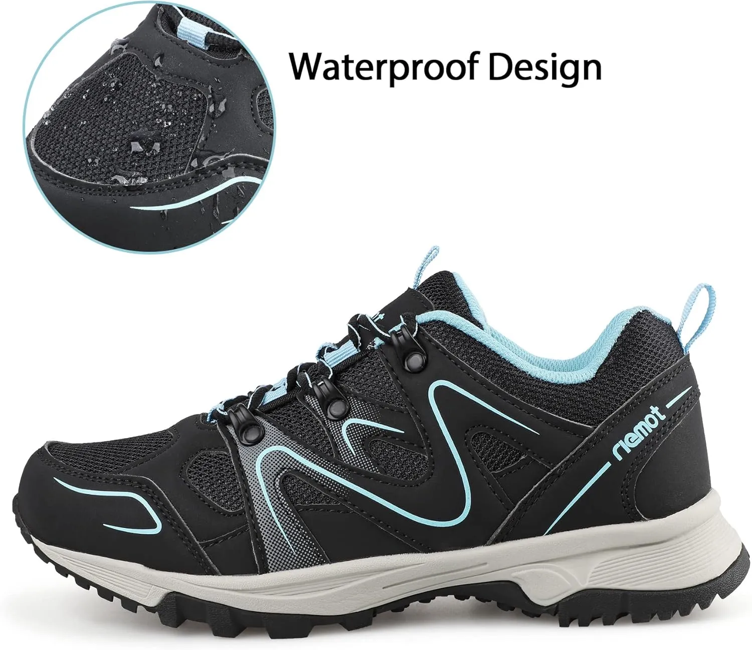 riemot Unisex's Trekking Hiking Shoes for Women
