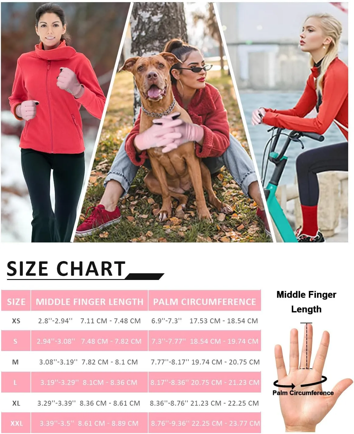 RIGWARL Gloves for Cool&Cold Weather Waterproof, Winter Gloves for Men Women Touch Screen