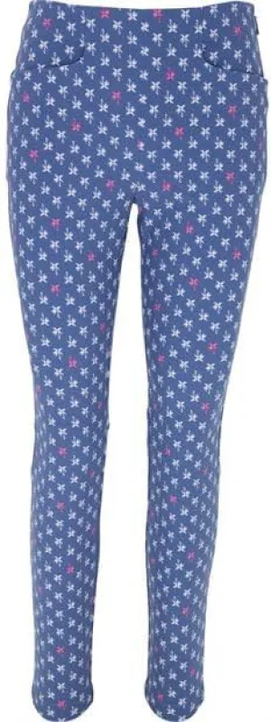 RLX Ralph Lauren Golf Women's Printed Blue Palms Eagle Pant 10