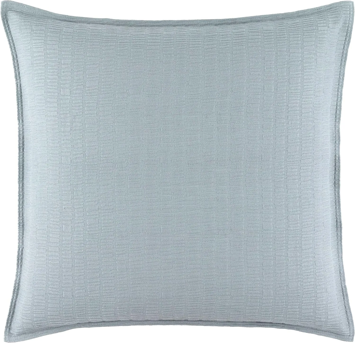Roark Pewter Blue Matelasse Pillow Sham, Standard Size, Blue Graphic Pattern