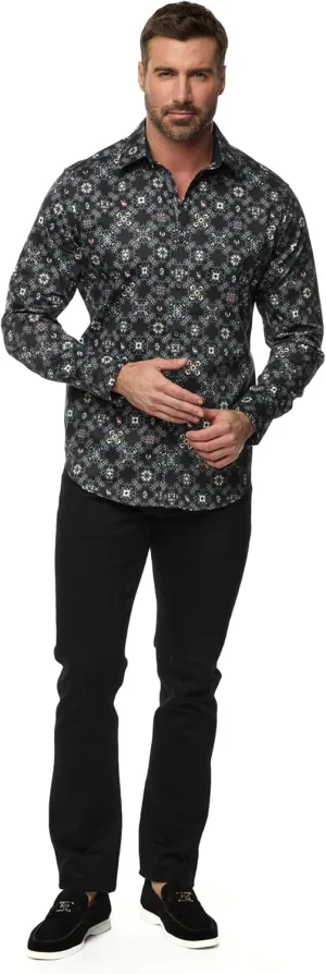 Robert Graham Men's Buena Vista Long Sleeve Woven Button Down Shirt