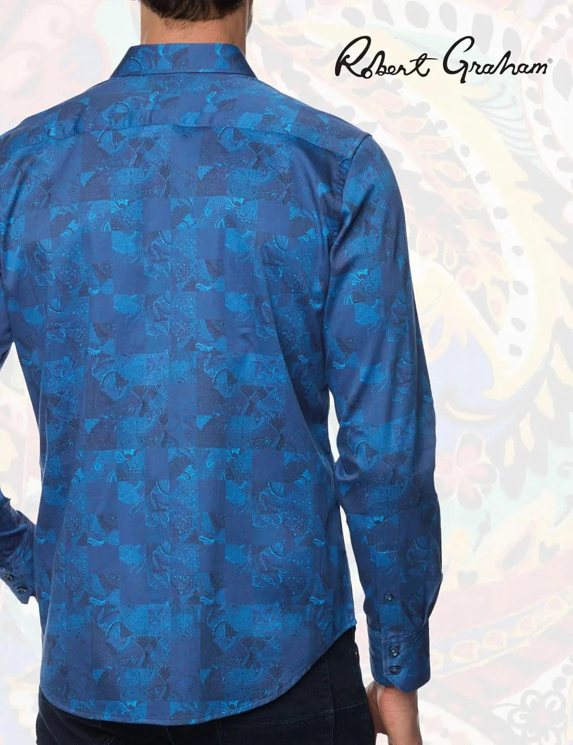 Robert Graham Men's Tourneau Long Sleeve Woven Button Down Shirt