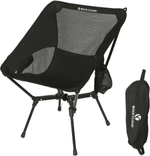 ROCK CLOUD Portable Camping Chair Lightweight Folding Chairs Outdoor for Camp Hiking Backpacking Lawn Beach Sports
