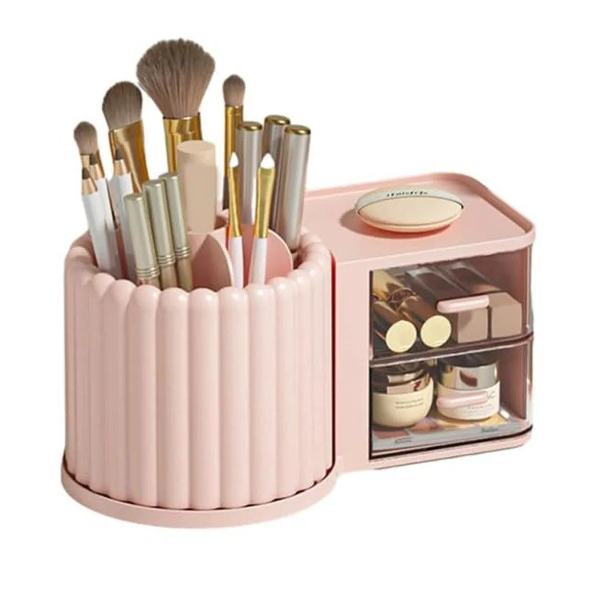 Rotating Cosmetic Pen Holder Dustproof Waterproof Storage Box Sanitary Organizer