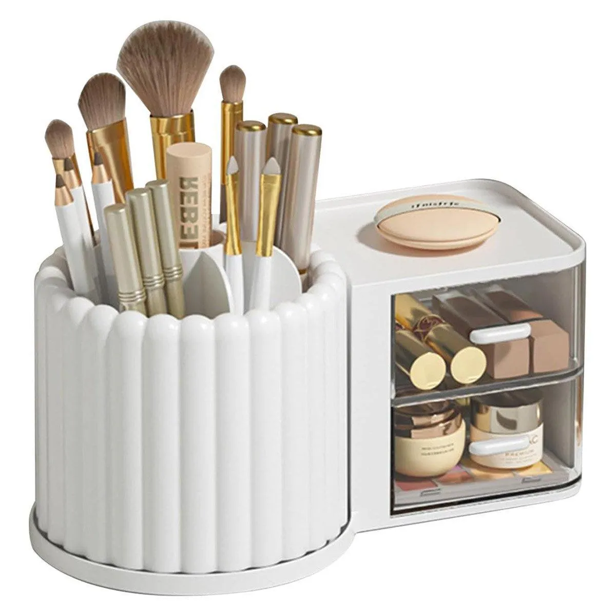 Rotating Cosmetic Pen Holder Dustproof Waterproof Storage Box Sanitary Organizer