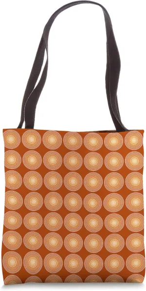 Saffron Color Polka Dot Circles Pattern Design Tote Bag
