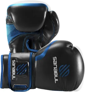 Sanabul Essential Gel Boxing Gloves for Men & Women, Kickboxing MMA, Muay Thai Gloves and Heavy Bag Training Punching & Sparring