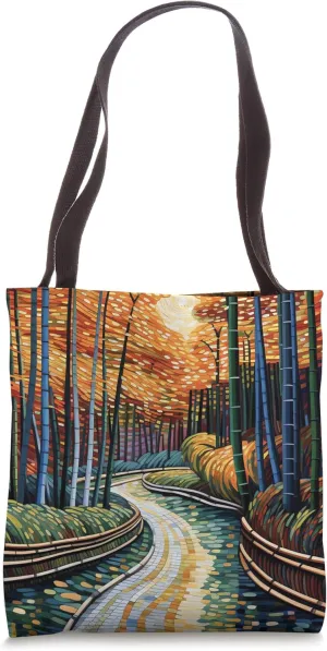 Saturated Forest Oasis A Vibrant Bamboo Retreat Tote Bag