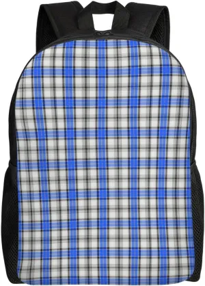 Scottish Clan Hannay Tartan Plaid Minimalist Laptop Backpack – Waterproof Business Travel Bag, Breathable Design, Modern Work & Leisure