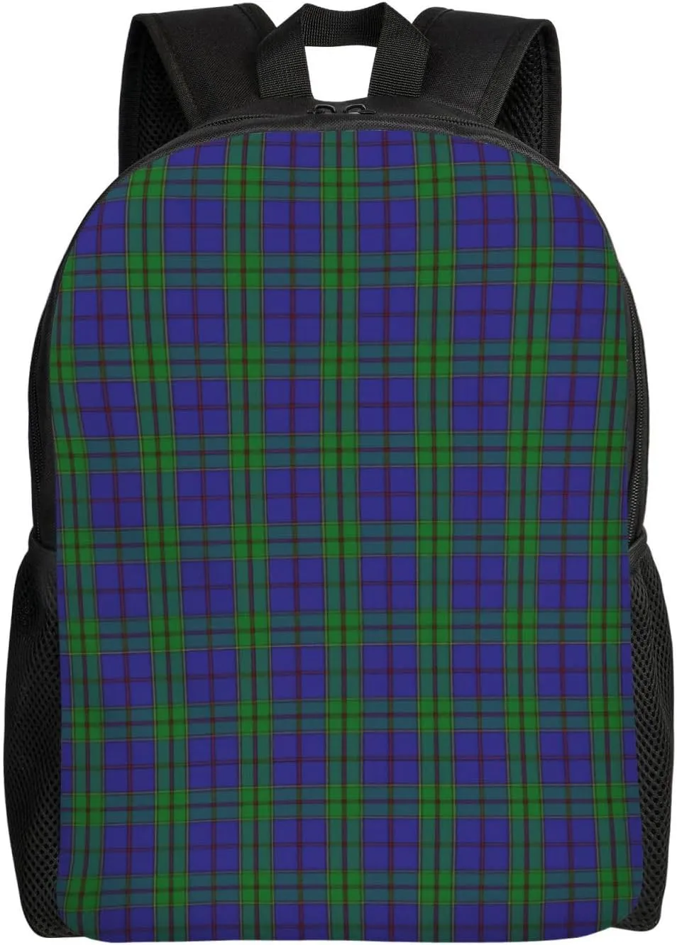 Scottish Clan Strachan Tartan Plaid Minimalist Laptop Backpack – Waterproof Business Travel Bag, Breathable Design, Modern Work & Leisure