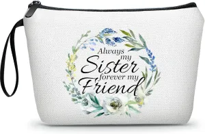SEAMOON Sister Gifts - Birthday Gift Bags for Her, Travel Cosmetic & Makeup Bag