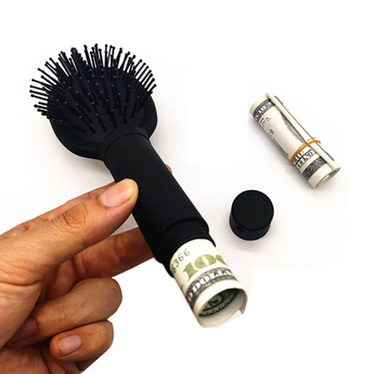 Secret Compartment Hair Comb Multi-functional Storage Hidden Money Medicine Box