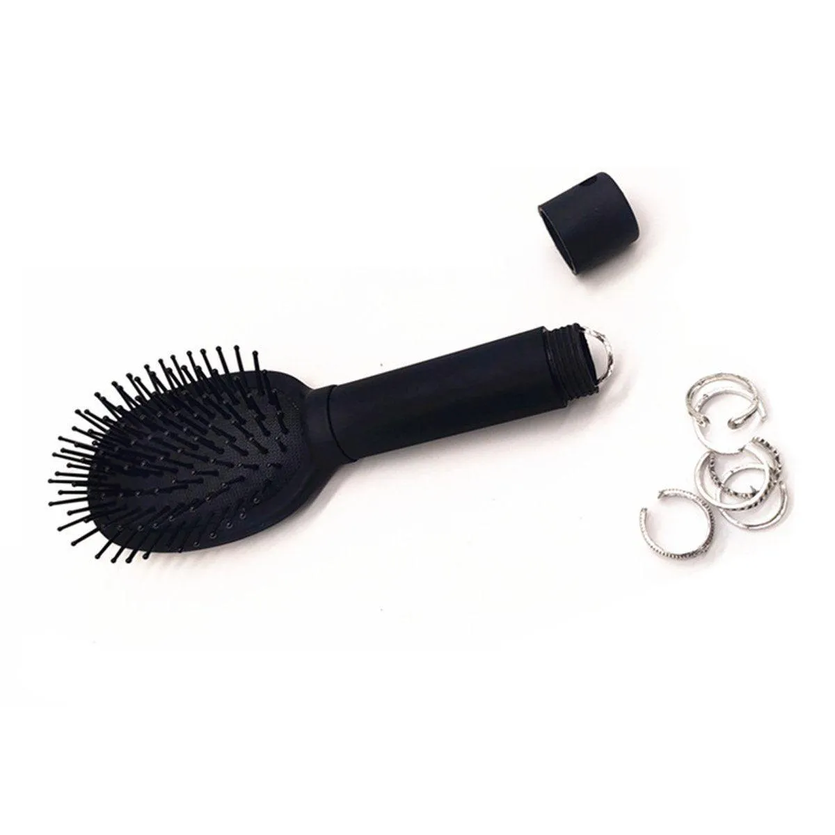 Secret Compartment Hair Comb Multi-functional Storage Hidden Money Medicine Box