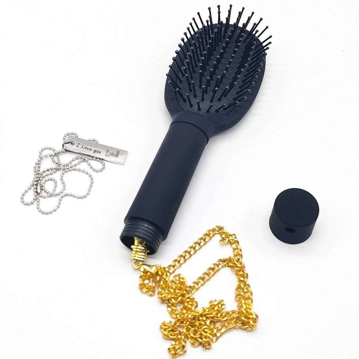 Secret Compartment Hair Comb Multi-functional Storage Hidden Money Medicine Box