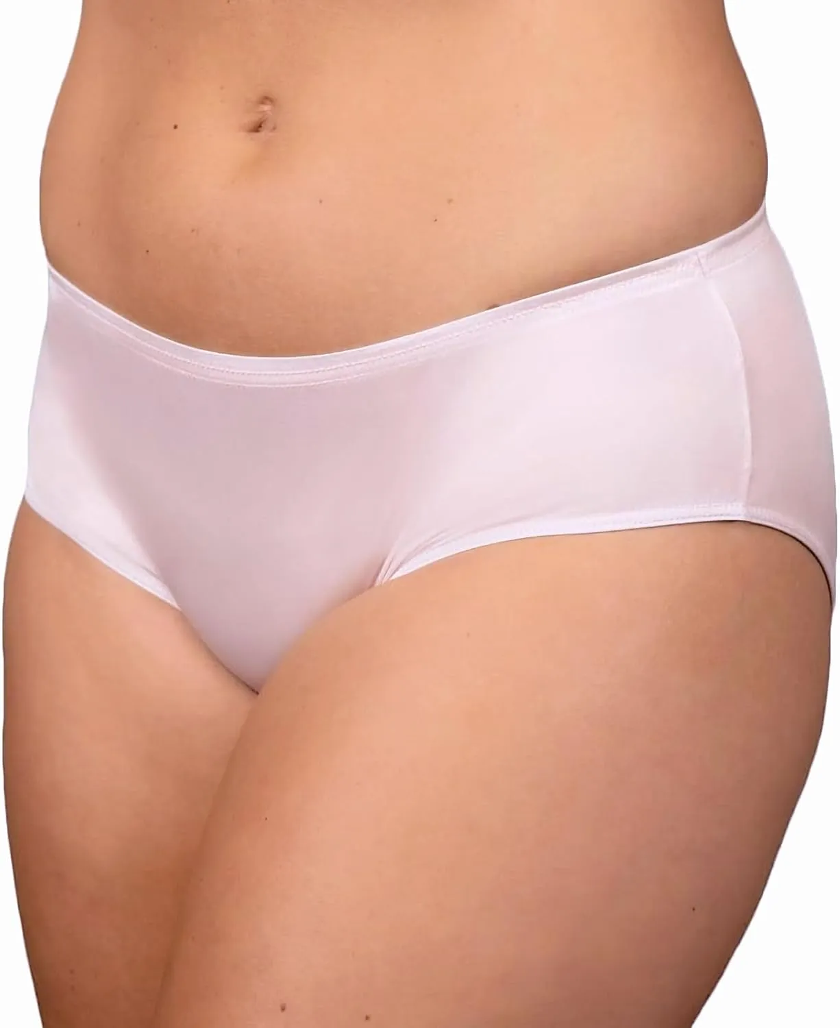 Shadowline Women's Hidden Elastic Nylon Hipster Panty 3-Pack