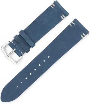 Sheepskin Leather Watch Strap Frosted Suede Quick Release Smartwatch Strap
