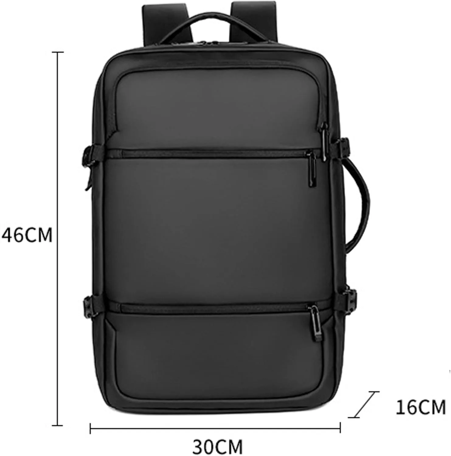 Shoulder backpack business computer duffel bag Black 46 * 30 * 16cm