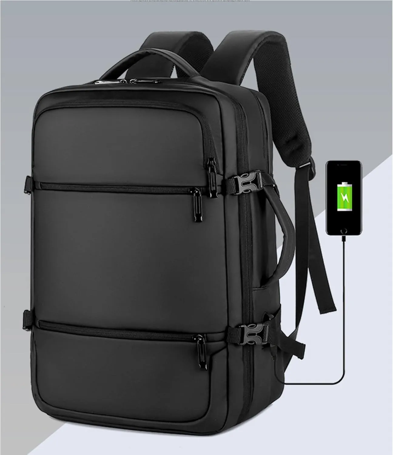 Shoulder backpack business computer duffel bag Black 46 * 30 * 16cm