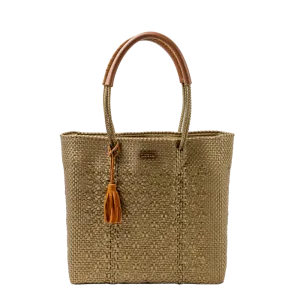 Shoulder Tote Multi-Diamond Gold