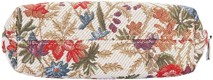 Signare Tapestry Cosmetic Bag Toiletry Makeup Bag for Women With Flower Meadow Design (COSM-FLMD)