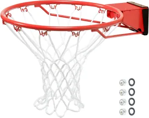 Silverback Standard Breakaway Rim with Nylon Net Compatible and Goaliath Portable Basketball Hoops