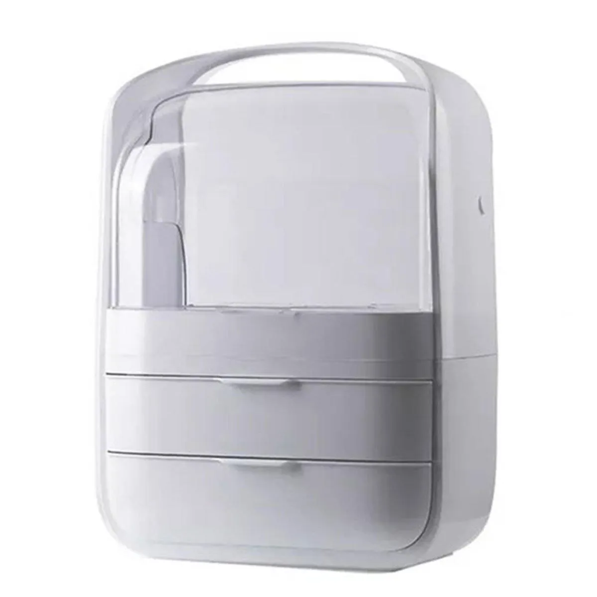 Simple Cosmetic Storage Box Large Capacity Desktop Dustproof Makeup Organizer