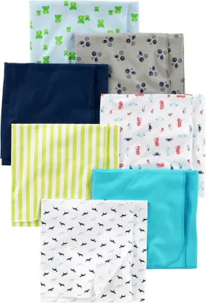Simple Joys by Carter's Unisex Babies' Flannel Receiving Blankets, Pack of 7