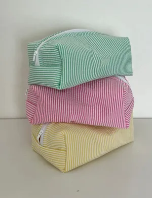 Simple Sreiped Color Block Make Up Bag DPB0105