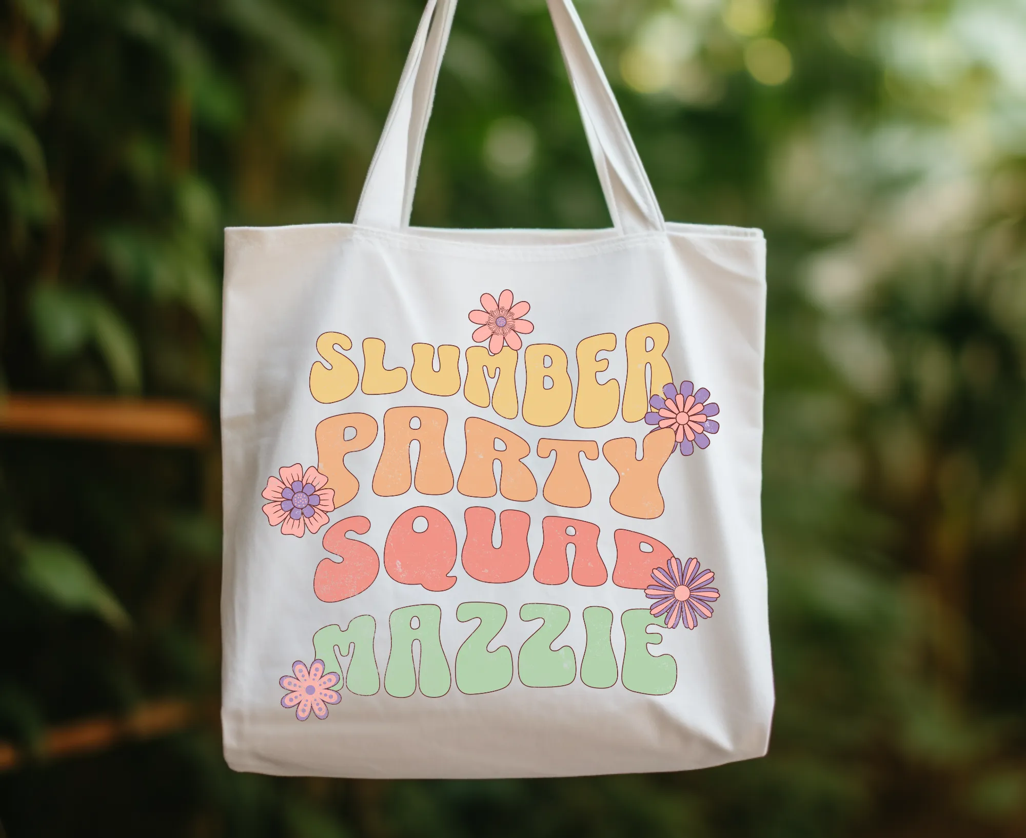 Slumber Party Squad Tote Bag Favor