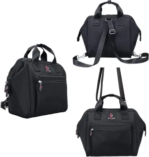 Small Diaper Bag Backpack: Mini Tote Diaper Bags, Cute Crossbody Nappy Bag for Mommy on Travel,Simple Practical Mommy Bag Black