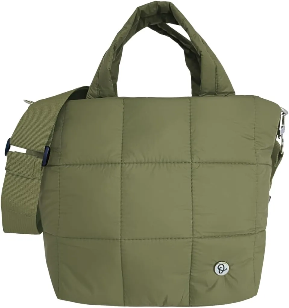 Small Puffer Gym Bag Quilted Crossbody Nylon Bags For Women Handbag Shoulder Bag