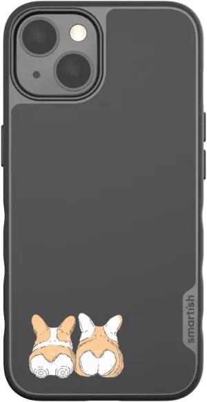 Smartish - Corgi Bunz - iPhone 14 Slim Case - Gripmunk [Lightweight   Protective] Thin Cover - Fits iPhone 14