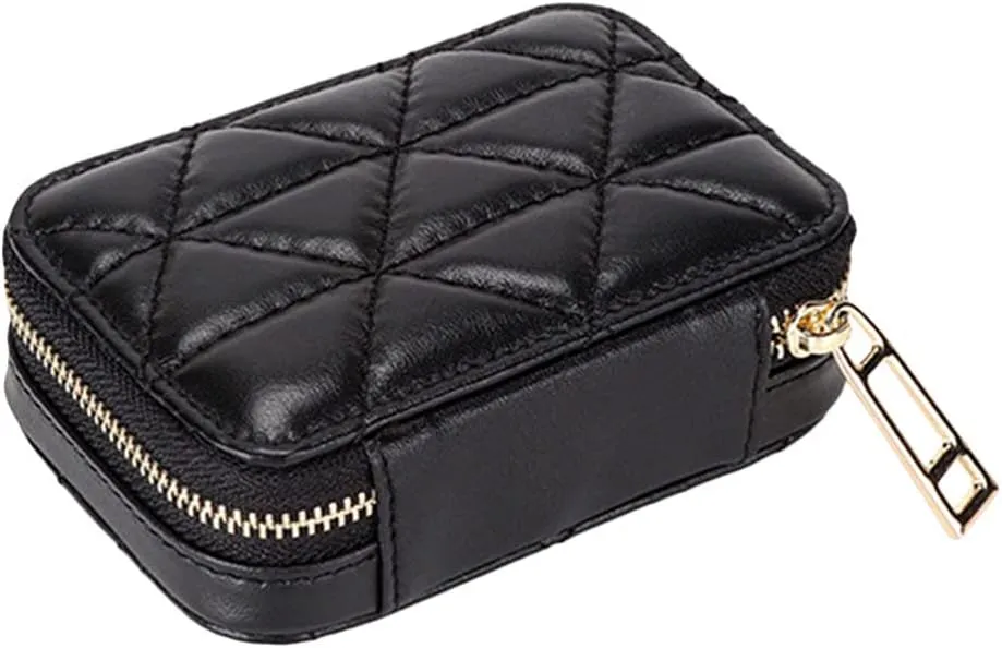 SOIMISS Small Makeup Bag Outdoor Makeup Pouch Lipstick Lip Case Cosmetic Organizer Purse with Mirror for Women