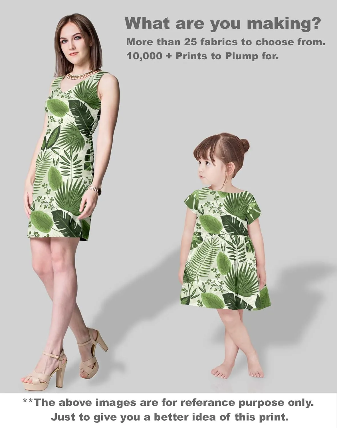 Soimoi Leaves Print - Green, Canvas Fabric Material - 56 Inch Wide, 1 Yard, Unstitched Fabric for Upholstery, Bags, Workwear and Outdoor Gear.