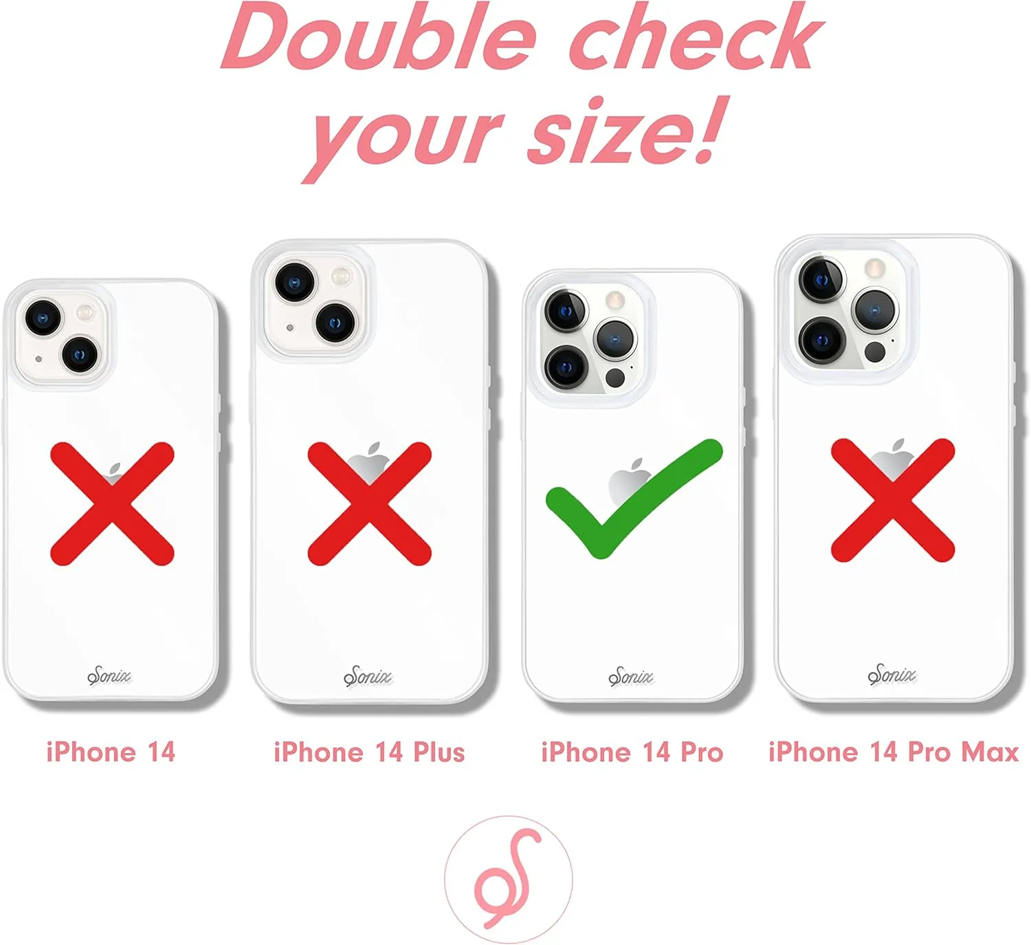 Sonix Case for iPhone 14 Pro | 10ft Drop Tested | Marble Phone Case for Women | Pink Pearl Tort