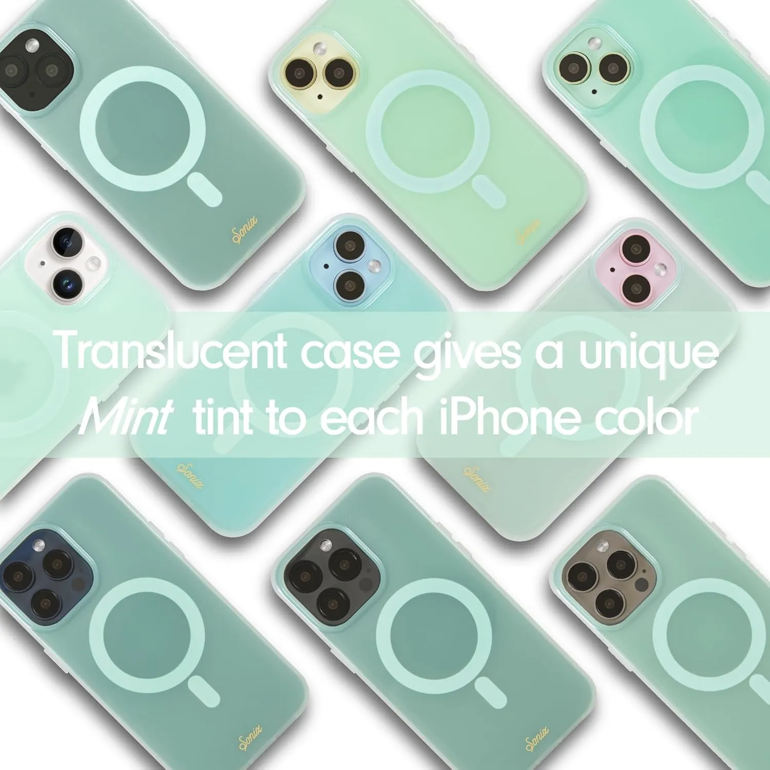 Sonix Case for iPhone 14 Pro | Compatible with Magsafe | 10ft Drop Tested | Jelly Mint