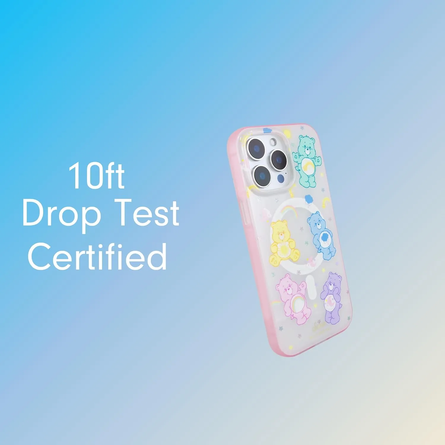 Sonix Protective Cases for iPhone 15 Series | Compatible with MagSafe | 10ft Drop Tested (Care Bears Pastel, iPhone 15 Pro Max)