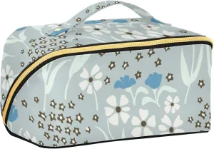 Spacious Rhombus Cosmetic Bag for Women Large Capacity Makeup Bag for Travel and Daily Use
