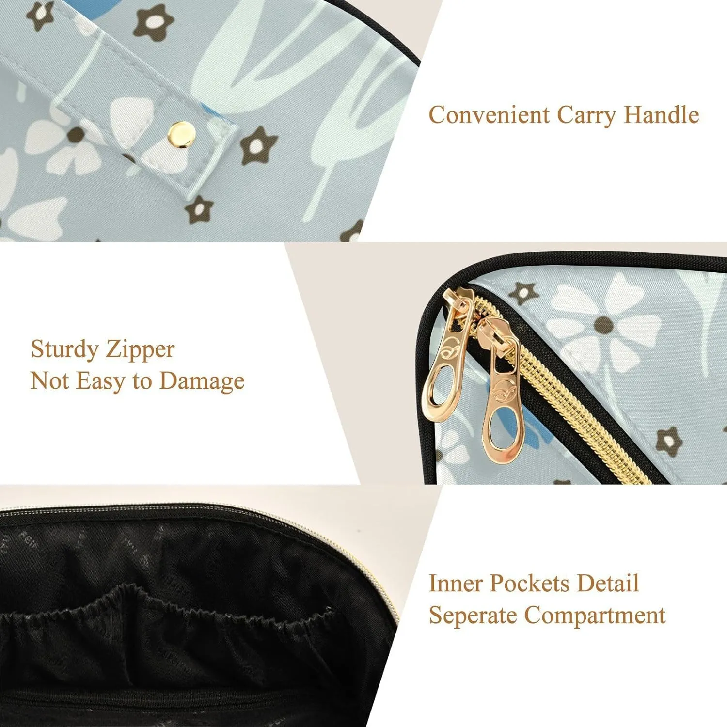 Spacious Rhombus Cosmetic Bag for Women Large Capacity Makeup Bag for Travel and Daily Use
