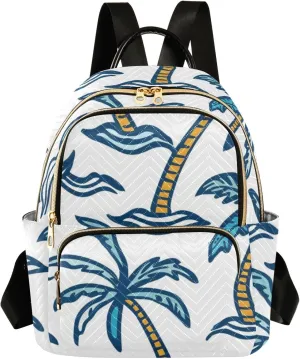 Spear and Palm Tree Fashion Backpack Purse Ladies Fashion Rucksack Travel Shoulder Bag Casual Daily Backpack Work College Bag