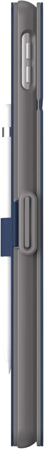 Speck Balance Folio Case for iPad 10.2 Inch (2019-2021) - Drop & Camera Protection, Slim Multi Range Stand, Apple Pencil Holder - Arcadia Navy/Moody Grey