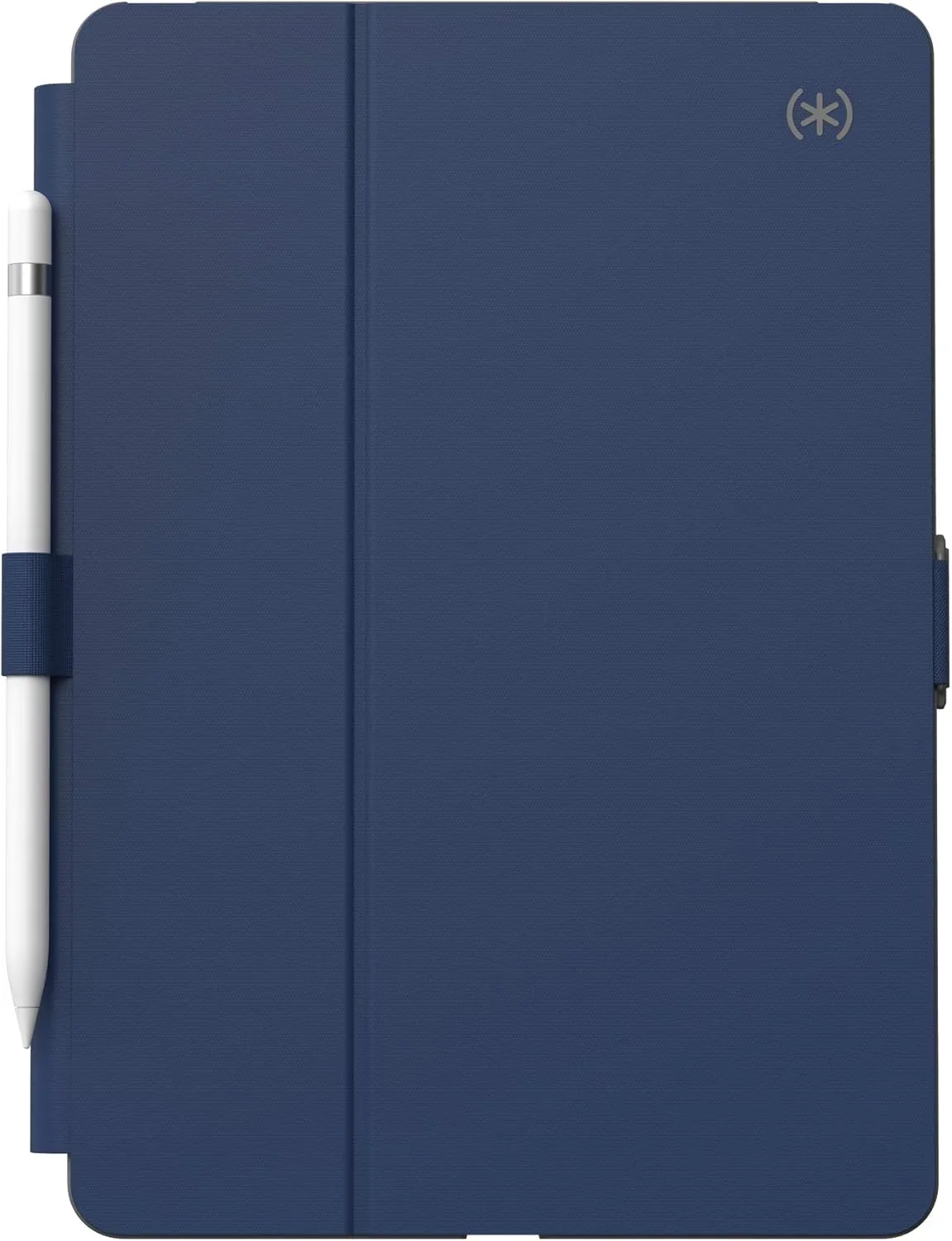 Speck Balance Folio Case for iPad 10.2 Inch (2019-2021) - Drop & Camera Protection, Slim Multi Range Stand, Apple Pencil Holder - Arcadia Navy/Moody Grey