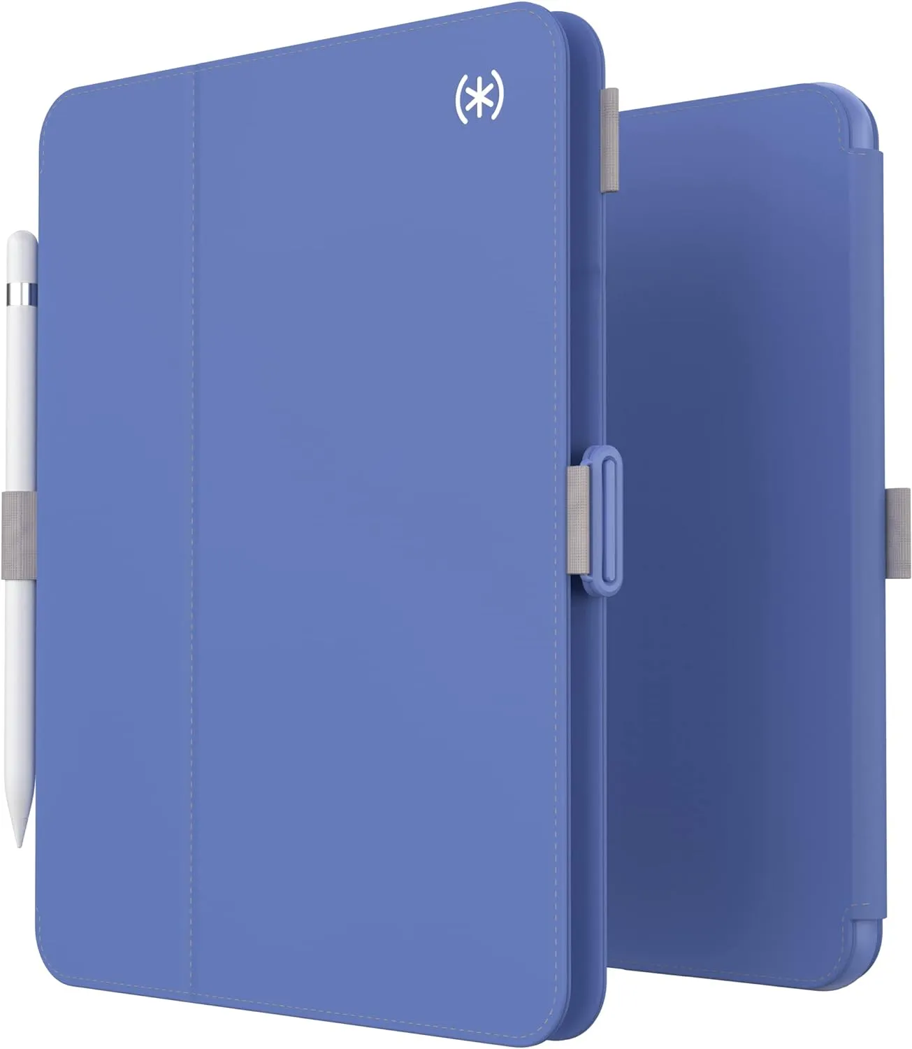 Speck Case for iPad Pro 10th Generation 10.9 Inch - Drop & Camera Protection, Slim Multi Range Stand, Apple Pencil Holder - Grounded Purple/Sweater Grey/White