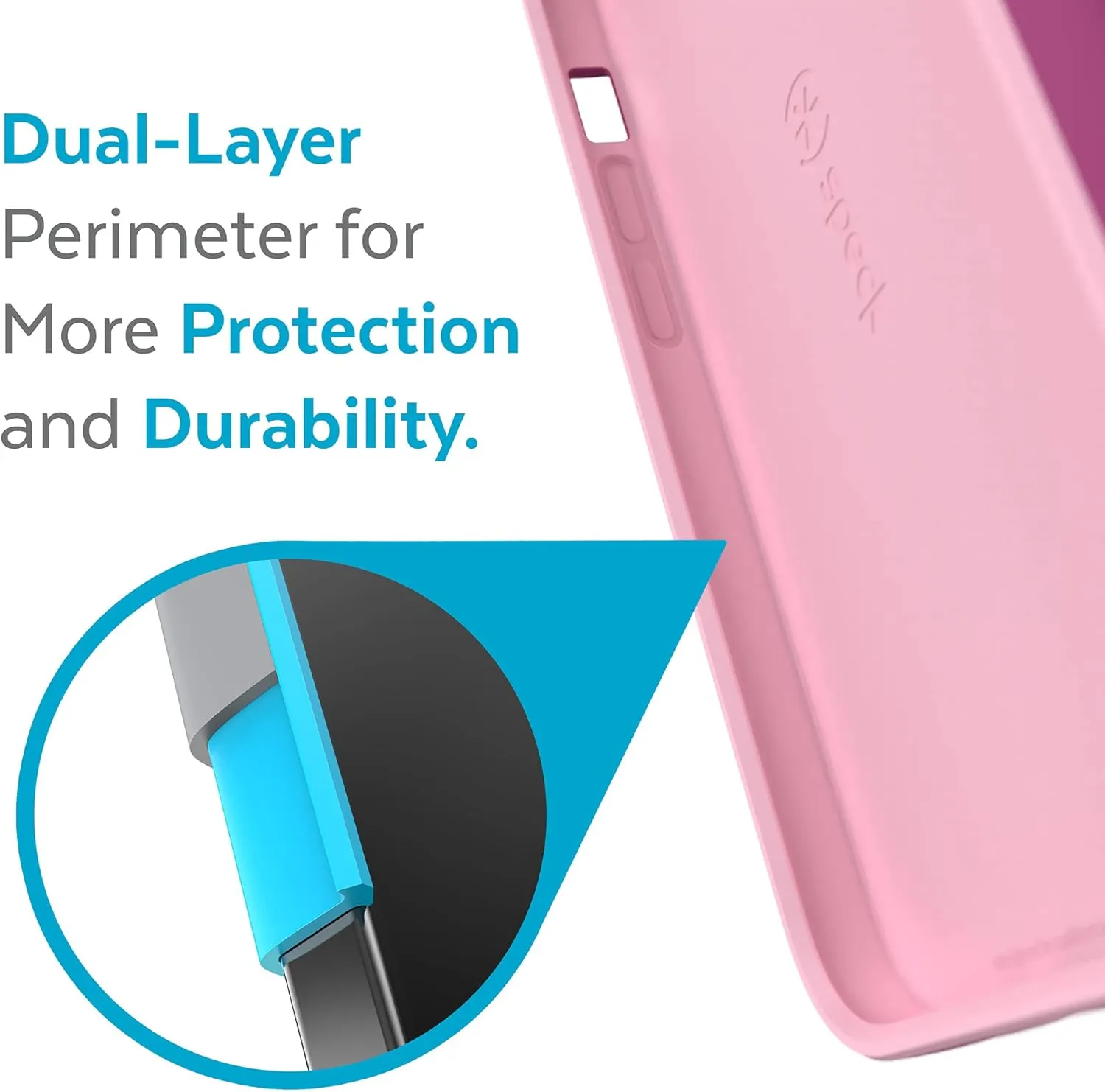 Speck MagSafe Case for iPhone 13 Pro Max - Drop & Camera Protection, Soft-Touch Secure Grip, Wireless Charging Compatible, Also Fits iPhone 12 Pro Max - Orchid Pink/Rosy Pink