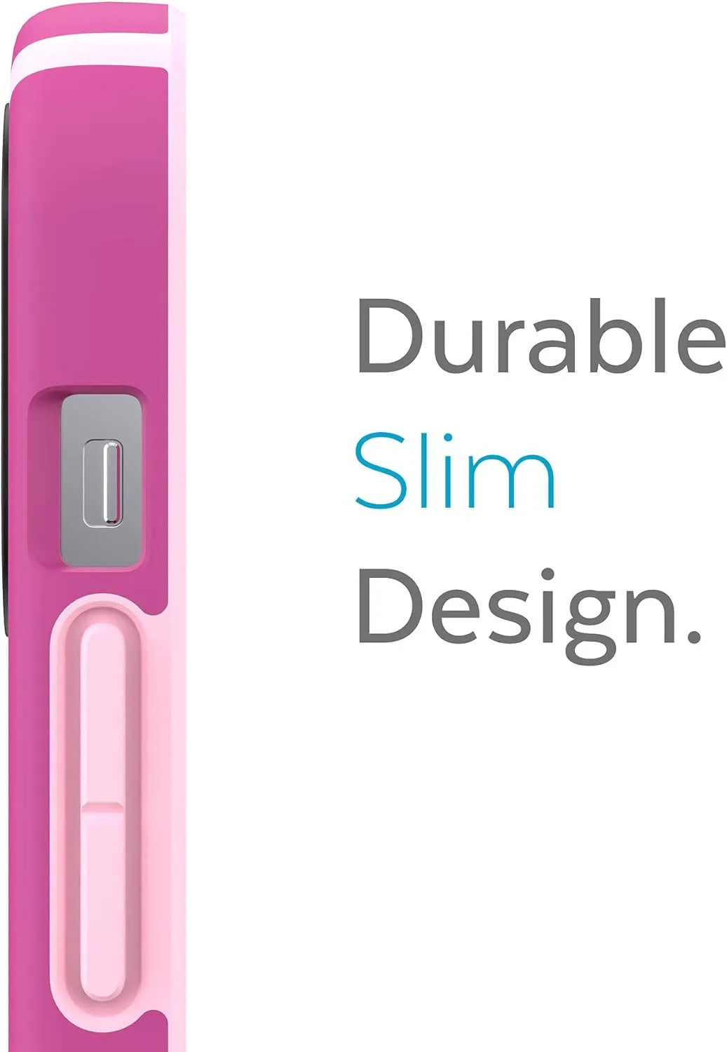 Speck MagSafe Case for iPhone 13 Pro Max - Drop & Camera Protection, Soft-Touch Secure Grip, Wireless Charging Compatible, Also Fits iPhone 12 Pro Max - Orchid Pink/Rosy Pink