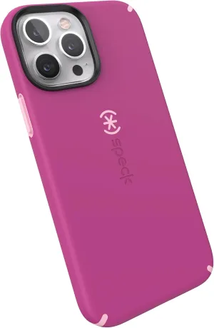 Speck MagSafe Case for iPhone 13 Pro Max - Drop & Camera Protection, Soft-Touch Secure Grip, Wireless Charging Compatible, Also Fits iPhone 12 Pro Max - Orchid Pink/Rosy Pink